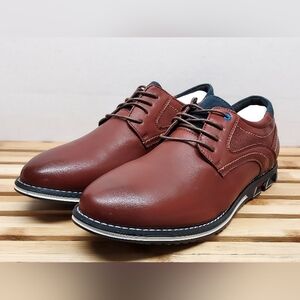 Gatsby Mens Brown Oxford Casual Dress Shoes Size 11